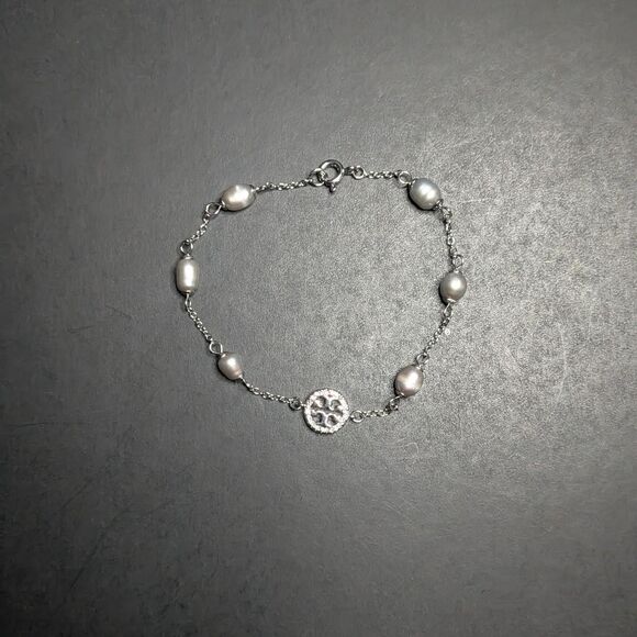 Tory Burch silver Miller 2 piece set - Picture 3 of 6